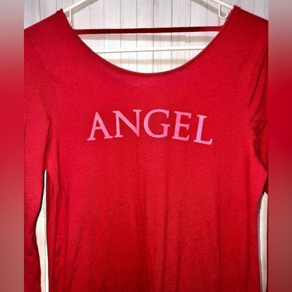 🧧Victoria’s Secret Red Angel open back long sleeve top - Picture 4 of 10